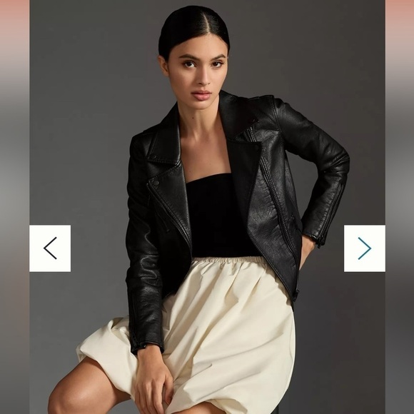 BlankNYC Anthropologie Matte Black Moto Jacket Onyx - Picture 1 of 7